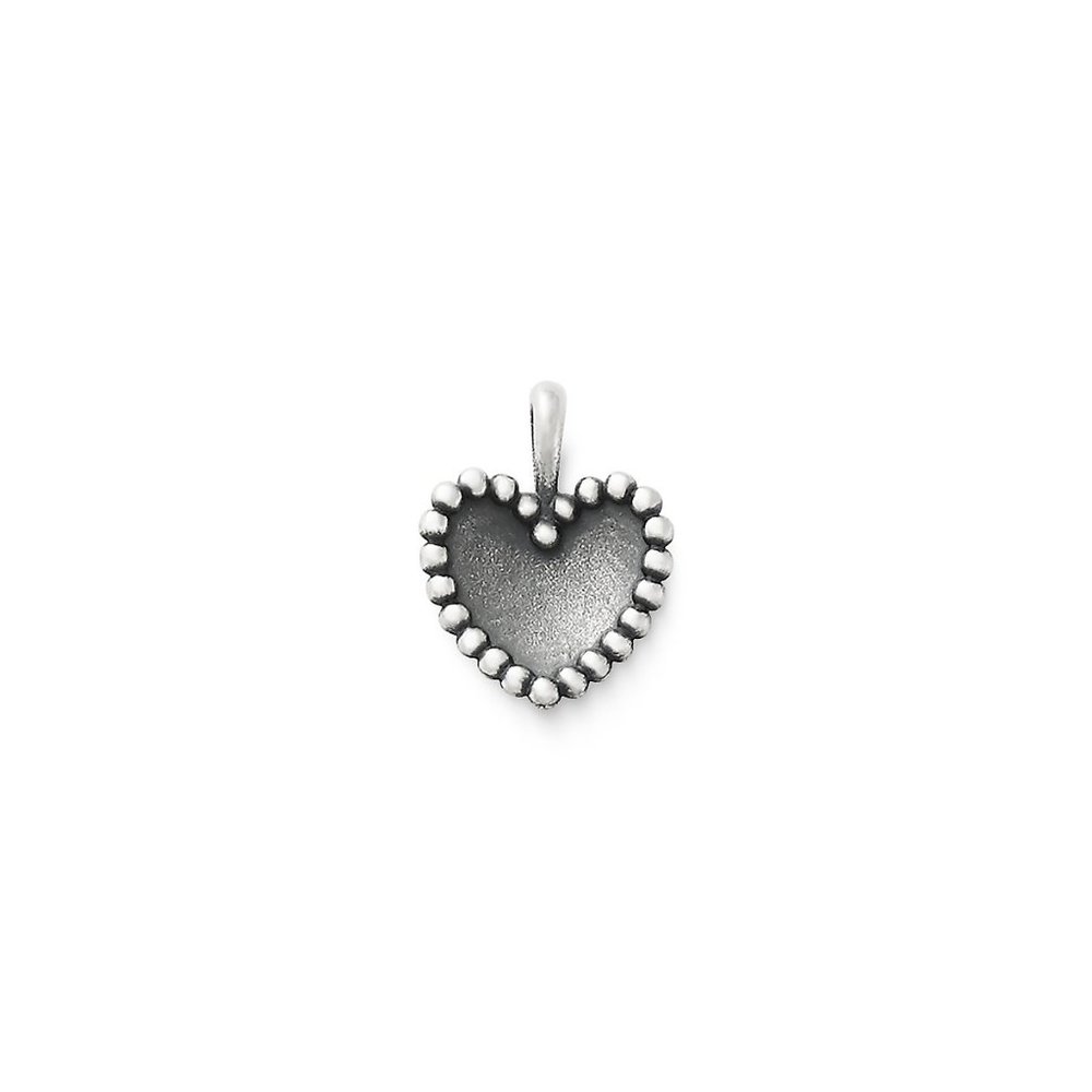 heart pendant, james avery, silver